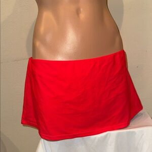 NWT Island Escape bikini skits bottom swim skirt size 6 coral
